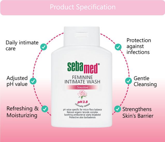 Sebamed Feminine Intimate Wash pH 3.8 200ml X 2