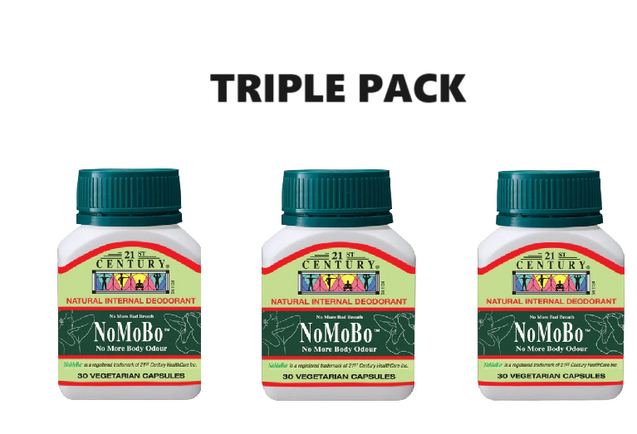 21st Century Nomobo Vegicaps 30 Vegetarian Capsules x 3 - Triple pack