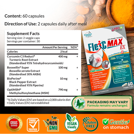 LABO Nutrition FlexC MAX EX 60 veggie capsules