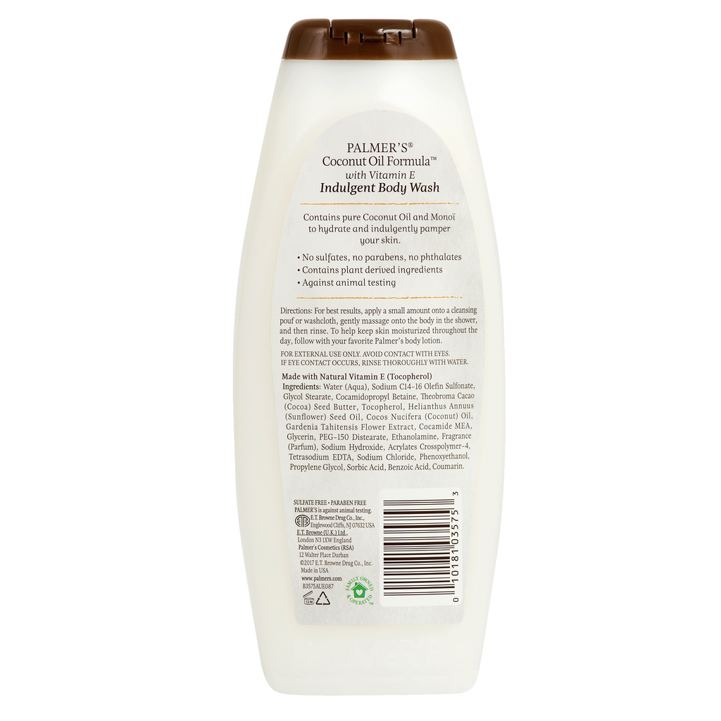 PALMER’S COCONUT OIL BODY WASH 400ML with FREE PALMER'S SAMPLES Woods