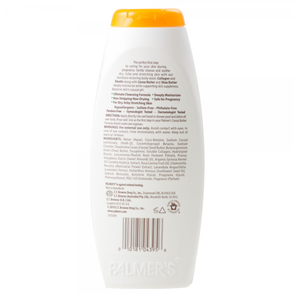 Palmer’s Cocoa Butter Pregnancy Soothing Body Wash (400ml) with FREE P