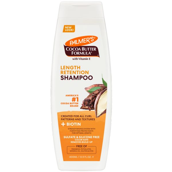 Palmer’s Cocoa Butter (With Biotin) Length Retention Shampoo 400ml with FREE PALMER'S SAMPLES