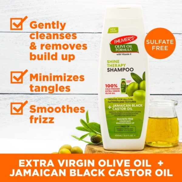 Palmer’s Olive Oil Shine Therapy Shampoo (400ml) with FREE PALMER'S SAMPLES