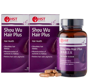 HST Shou Wu Hair Plus 80 CapsulesX2