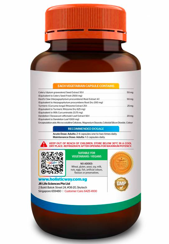 Holistic Way Super Joint Food Gout 60's Capsules