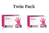 SRIEX LATEX POWDER-FREE GLOVES - M Size - 2 Boxes - Twin Pack