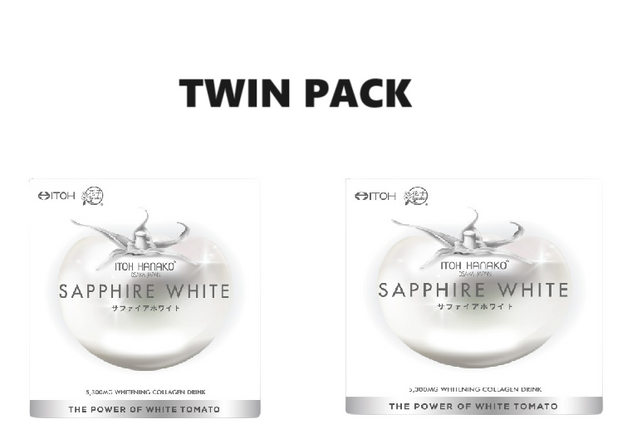 Itoh Hanako Sapphire White - White Tomato - 3s x 2 - Twin Pack