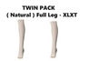 Twin Pack - MOLNLYCKE Tubigrip Shaped Support Bandage (Natural) Full leg (XLXT) - 2 PCS