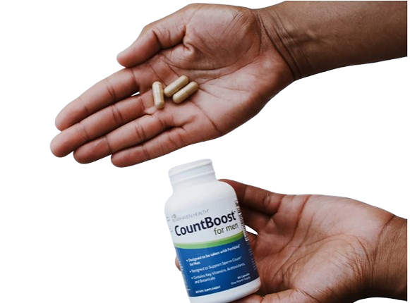 "CountBoost Sperm Count Supplement - Formulated to provide the nutrients most well-known to positively support sperm count"