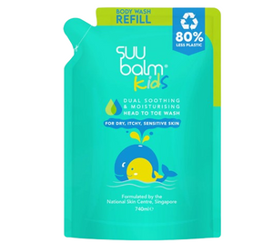 Suu Balm Kids Dual Soothing & MoisturisingHead to toe wash 740ml Refill