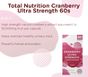 Total Nutrition Cranberry Ultra Strength Herbal Antioxidant 60s