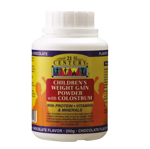 21st Century Childrens Weight Gain Powder - Chocolate Flavor - 250g x 3 - Triple Pack