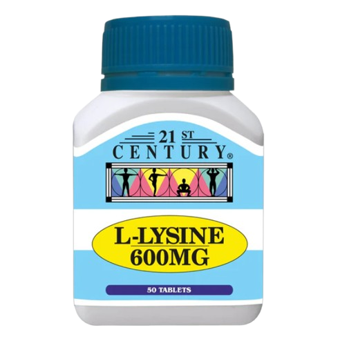21st Century L Lysine 600mg 50 Tablets x 3 - Triple pack