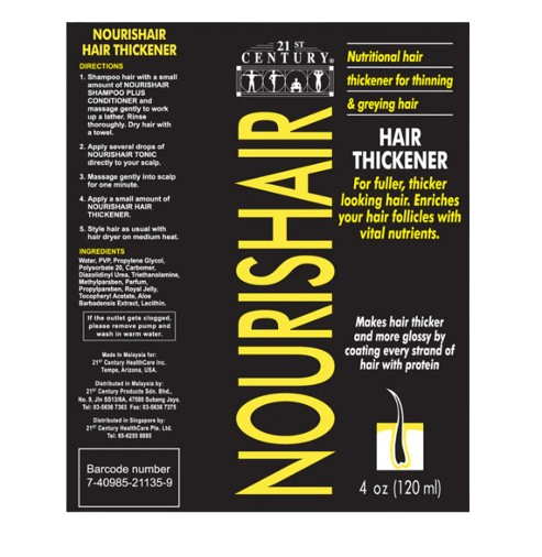 21st Century Nourishair Hair Thickener Gel 4oz x 2 - Twin pack