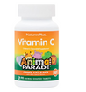NATURES PLUS ANIMAL PARADE VITAMIN C CHILDREN'S CHEWABLE 60 TABLETS X 2 - TWIN PACK