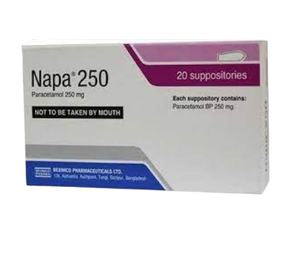 Napa suppository 250mg 2x10s