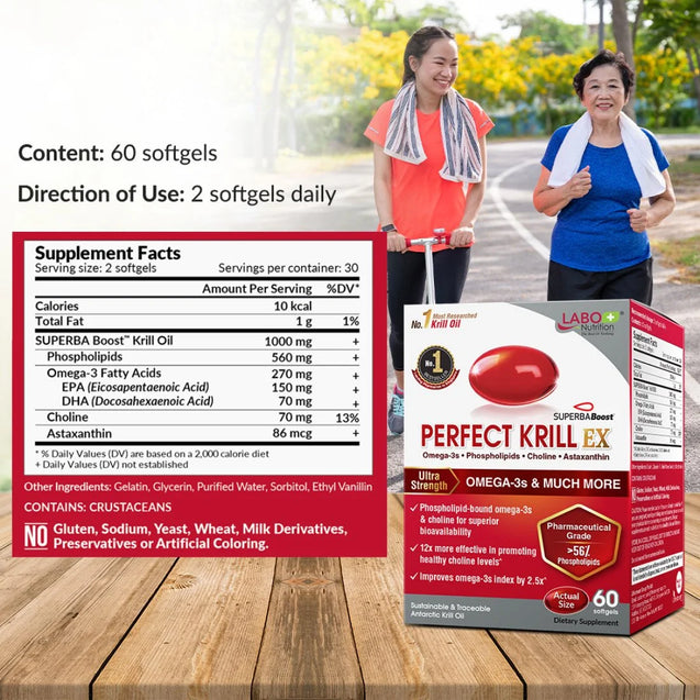 LABO Nutrition PERFECT KRILL EX 60 softgels