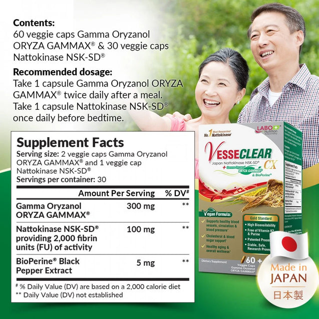 LABO Nutrition VesseCLEAR CX 60 veggie capsules