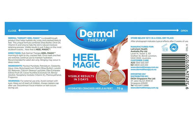 Dermal Therapy Heel Magic 70g Twin Pack