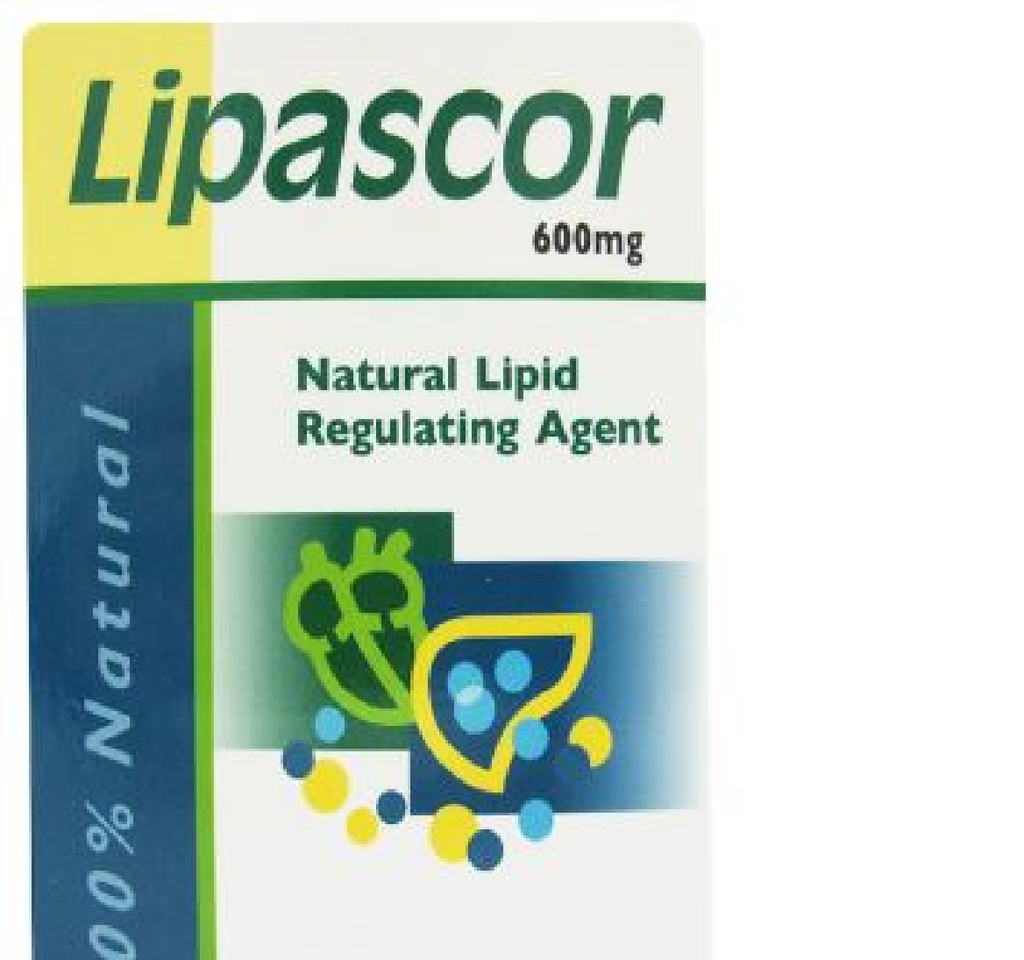 Lipascor Capsules 60s Natural lipd and cholesterol regulating supple