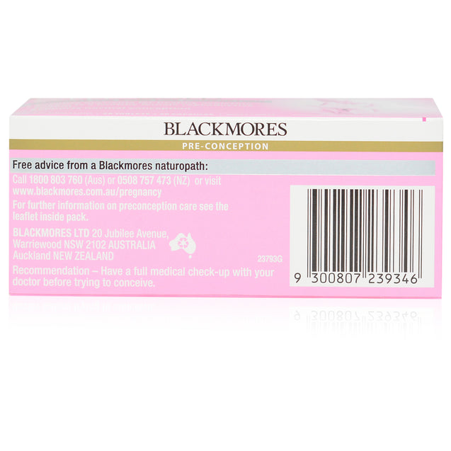 Blackmores Conceive Well Gold 28 + 28_sideview
