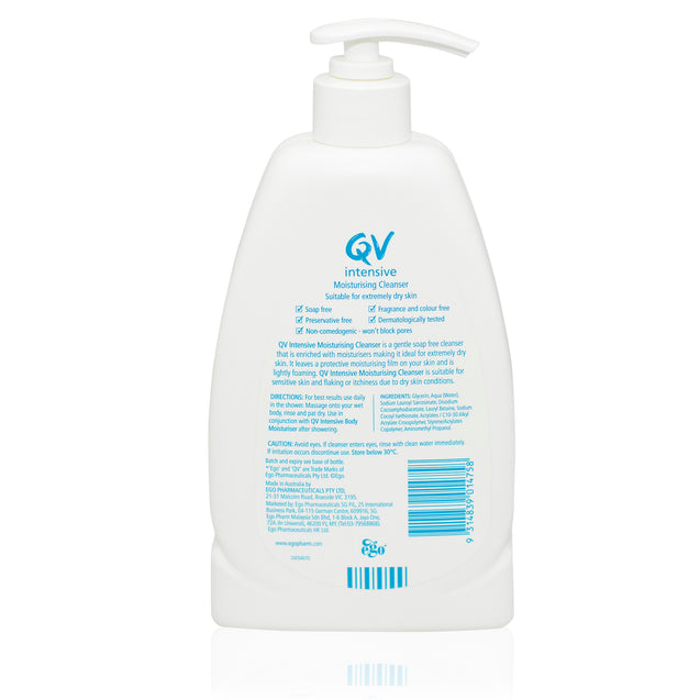 QV Intensive Moisturising Cleanser 500ml_back