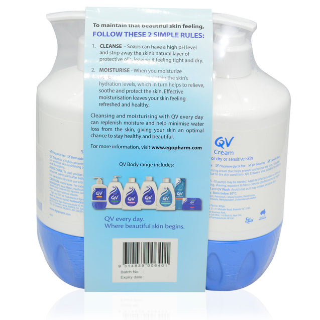 QV Cream 500G X 2 Twin Pack_back