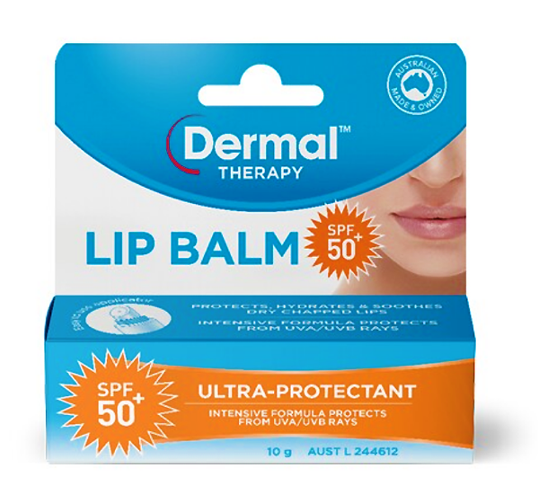 Dermaltherapy LipBalm SPF 50+ 10g Single /Twin Pack