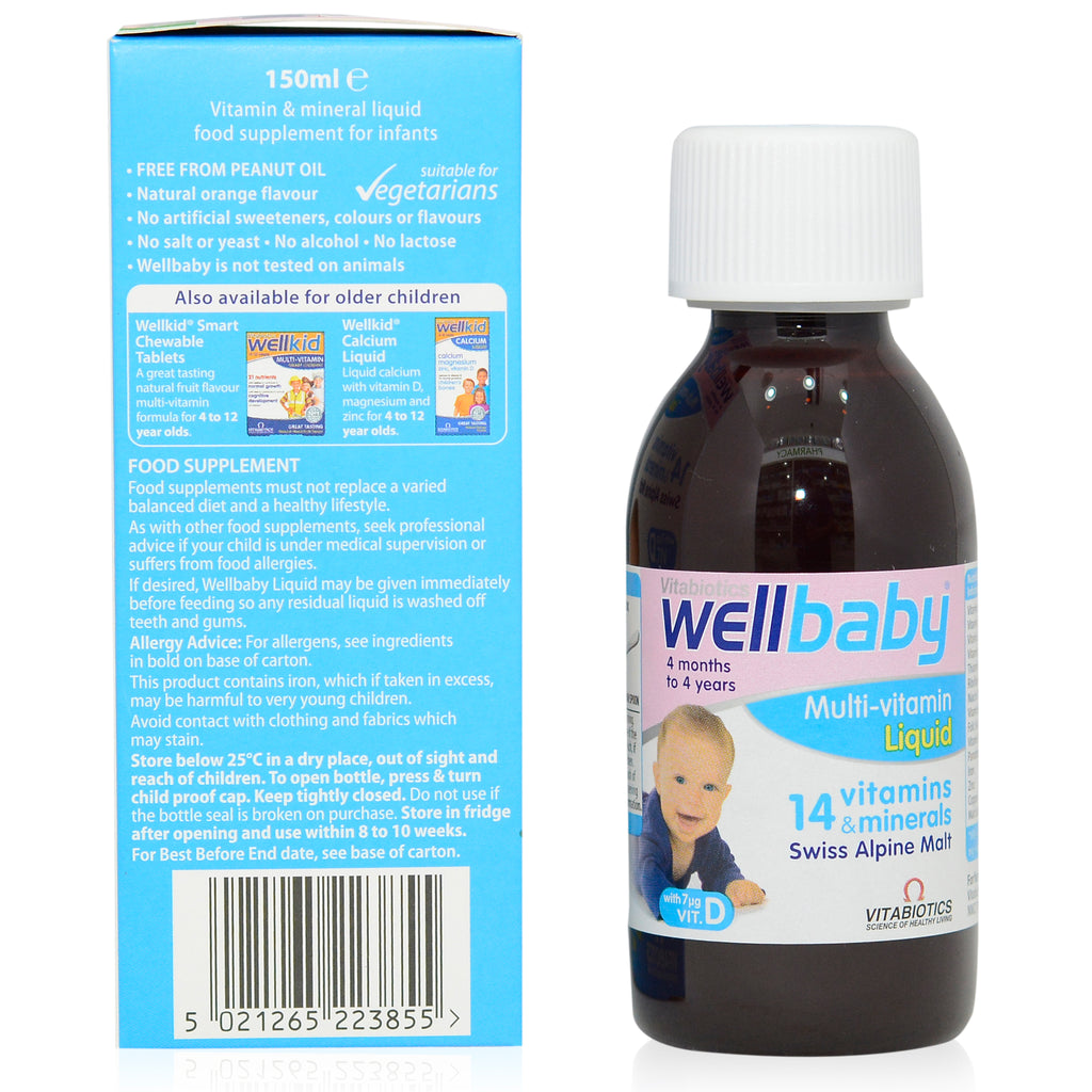 VB WellBaby Multivitamin Liquid 150ml - Woods Pharmacy