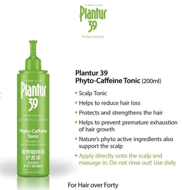 Dr.Wolff Plantur 39  shampoo + tonic + conditioner combo