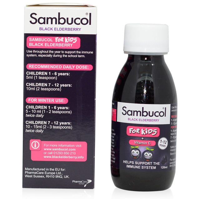 Sambucol Kids 120ml_backview