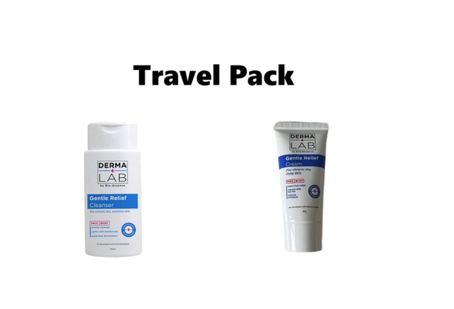 DERMA LAB GENTLE RELIEF CLEANSER 50ML + CREAM 50G - Travel Pack