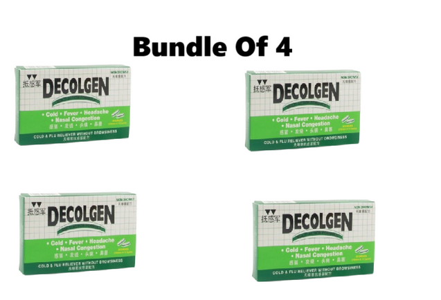Bundle of 4 Boxes - Decolgen Non-Drowsy Cold Tablets 20s