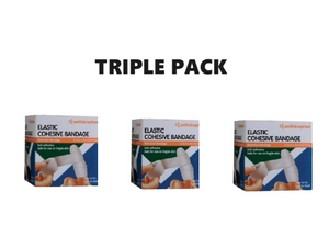 SMITH & NEPHEW S&N ELASTIC COHESIVE 2.5 CM X 4M x 3 - Triple Pack