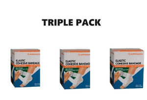 SMITH & NEPHEW S&N ELASTIC COHESIVE 8.0 CM X 2M x 3 - Triple Pack