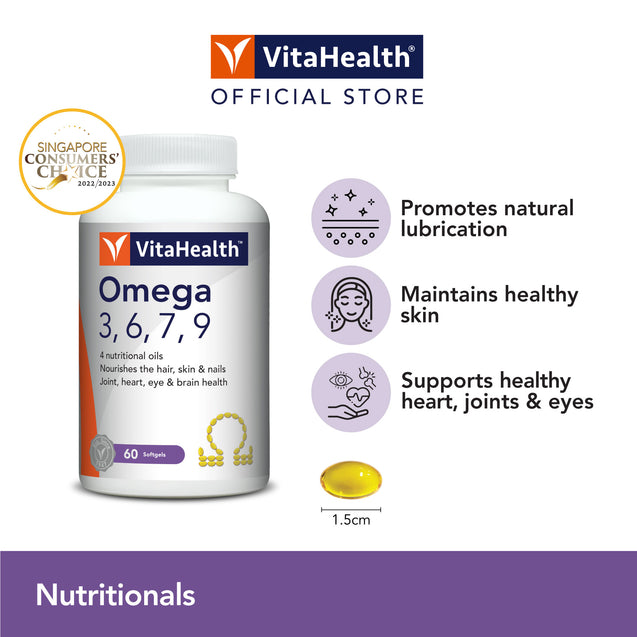 VitaHealth Omega 3,6,7,9(60 Soft-gels)