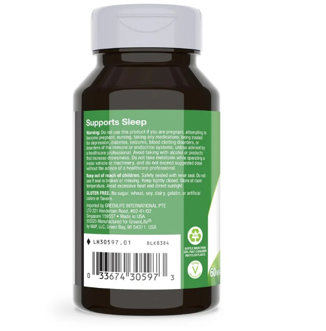 GREENLIFE MELATONIN 3MG 60 Lozenges