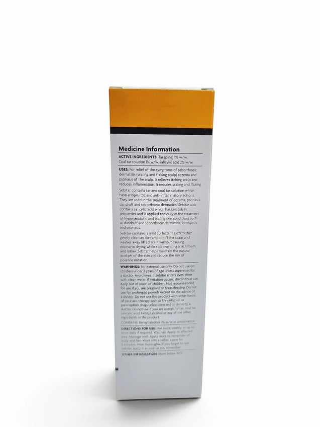 Sebitar Coal Tar Shampoo 250ml