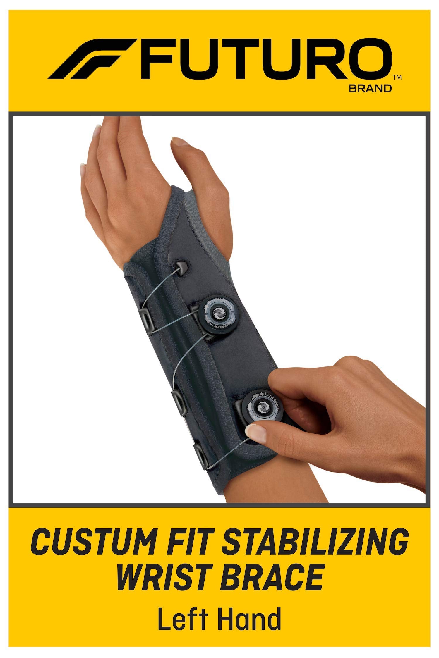 Futuro Custom Fit Stabilizing Wrist Brace 611612ENR Left Hand Adjustab –  Betahealth