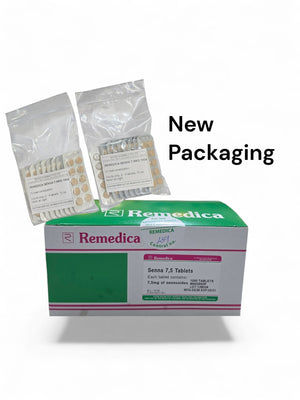 Twin Pack - Remedica Senna for Constipation - Sennosides 7.5 mg - 2 x 100 Tablets