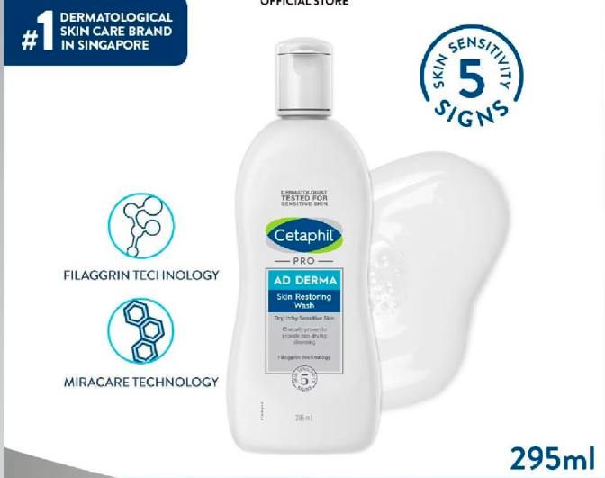 Ad Derma Cetaphil PRO AD Derma Skin Restoring Wash Twin Pack - Woods Pharmacy