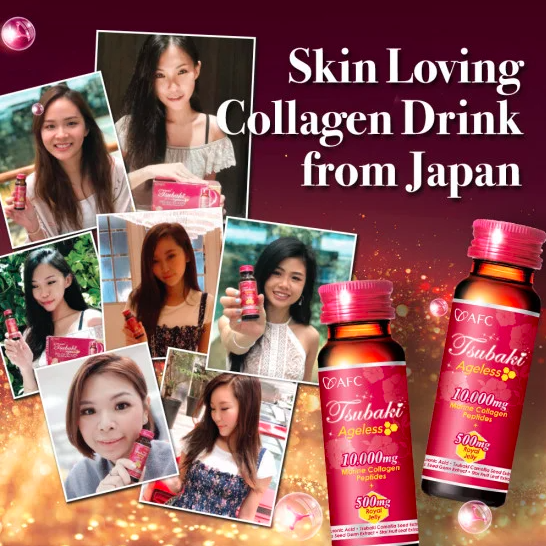 AFC Tsubaki Ageless Collagen beauty drink 50ml x 10 bottles