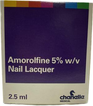 Amorolfine 5% Nail Lacquer 2.5ml (Generic of Loceryl) - Treats nail fungal infections