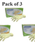 Bundle of 3 - Assure Latex Exam Gloves Powder Free Size L 100 Pcs per Box