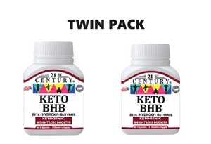 21st Century Keto BHB - Beta Hydroxybutyrate - 60s x 2 - Twin Pack