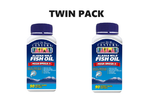 21st Century Alaska Wild Fish Oil 60s x 2 - Twin Pack