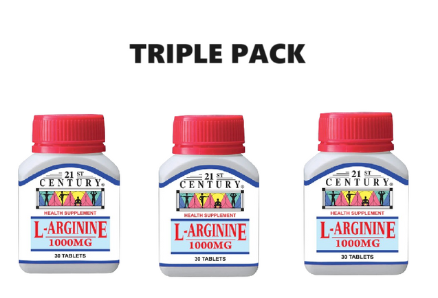 21st Century L-Arginine / L Arginine 30s x 3 - Triple pack