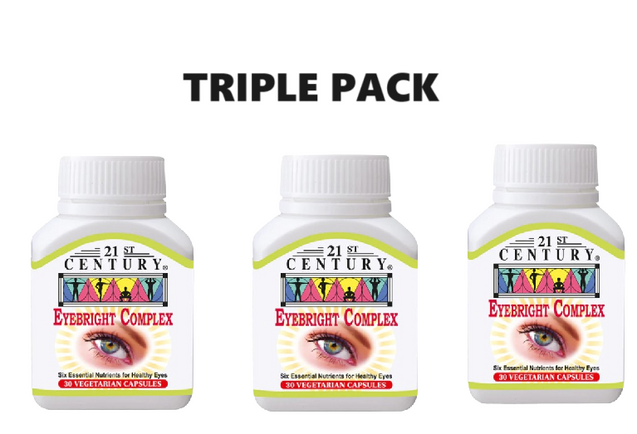 21st Century Eyebright Complex 30 Vegetarian Capsules x 3 - Triple pack