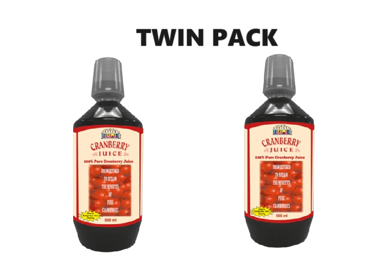 21st Century Cranberry Juice 500ml x 2 - Twin pack - Woods Pharmacy