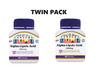 21st Century Alpha Lipoic Acid 200mg 60 Capsules x 2 - Twin pack